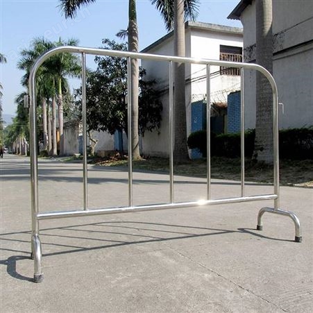 不锈钢可移动铁马 交通安全活动护栏围栏不锈钢地铁隔离栏定制