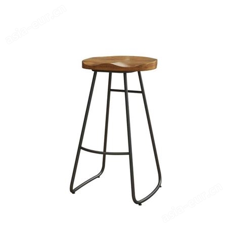 鼎富金属 DF-506实木小吧台桌 靠墙高脚桌 休闲奶茶店吧台桌椅