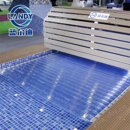 自动游泳池遮阳盖 蓝尔迪出口品质 全自动游泳池PC盖板 智能保温盖