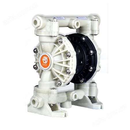 沐源MUYUAN气动泵QBY3-15 1/2寸pp隔膜泵泵体材质工程塑料水泵输送泵隔膜泵
