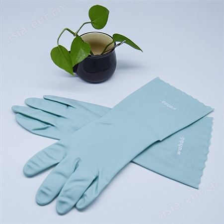 兰浪025光里手套PVC防滑防油洗碗家用防护手套批发家务手套