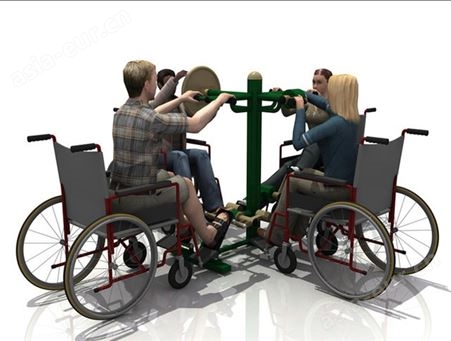 残疾人户外运动健身路径器材、手部脚步转动压脚组合训练器厂家通奥TA-111