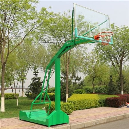 地埋式单臂固定式篮球架 成人比赛用篮球架 通奥 室内外钢材篮球架