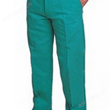 weldas/威特仕33-9600焊接工作裤 绿色阻燃电焊裤 隔热耐磨劳保服