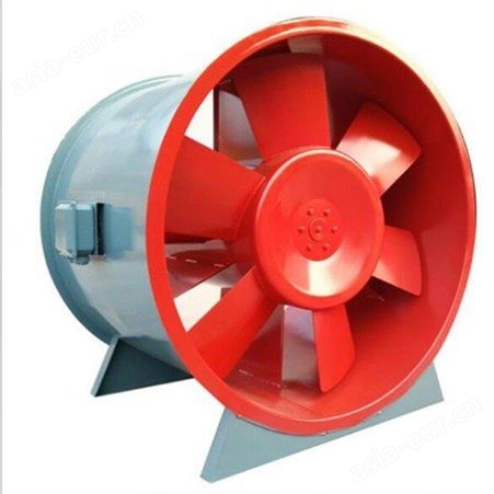 厂家现货可批发HTF双速铸铁高温排烟风机 轴流式消防排烟风机低噪音风机等设备