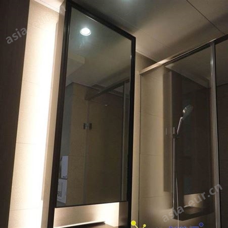 订做酒店公寓黑钛不锈钢镜框 包边镜框厂家实惠